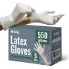 Reli. Latex Gloves, Small (550 Bulk Pack) | Disposable | Powder-Free | White Gloves, Non-Sterile | All Purpose for Cleaning, Automotive, Cooking, Industrial, Laboratory | Single Use (Small)