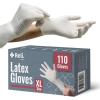 Reli. Latex Gloves, X-Large (110 Count), Disposable, Powder-Free, White Gloves, Non-Sterile, All Purpose – Cleaning, Automotive, Cooking, Industrial, Laboratory, Single Use