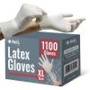 Reli. Latex Gloves, X-Large (1100 Bulk Pack) | Disposable | Powder-Free | White Gloves, Non-Sterile | All Purpose – Cleaning, Automotive, Cooking, Industrial, Laboratory | Single Use (X-Large)