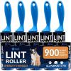 Reli. Lint Rollers for Pet Hair Extra Sticky, 900 Sheets Total | Dog & Cat Hair Remover | 10 Rolls + 5 Reusable Handles, 90 Sheets Per Roll | Lint Remover for Clothes, Couch | Easy Peel Sheets | Bulk