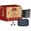 Reli. Meal Prep Containers, 12 oz. | 55 Pack | Small 1 Compartment Food Containers with Lids | Microwavable Food Storage | Black Reusable Bento Box/Lunch Box for Meal Prep, Small