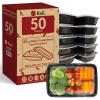 Reli. Meal Prep Containers (50 Pack, 32 oz.) | 1 Compartment Food Containers with Lids | Microwavable Freezer Dishwasher Safe – Bento Box(32oz)