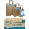 Reli. Paper Bags with Handles, Kraft | 90 Pcs Total (30 Pcs Each Size) – Bulk | Paper Bag Combo Pack – 7×3.15×8-8×4.5×10.25-10x5x13 | Retail, Shopping, Gifts & Business