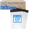 Reli. Poly Mailers 10×13″ | 220 Pcs – White | Shipping Envelopes | Mailer/Packaging Bags for Shipping | Non-Padded Polymailers, Self Sealing Shipping Bags for Clothing (White)(10×13″)