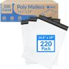 Reli. Poly Mailers 14.5×19″ | 220 Pcs – White | Shipping Bags/Shipping Envelopes | Mailing/Packaging Bags for Shipping | Non-Padded Poly Mailers, Self Sealing Shipment Bags for Clothing (White)
