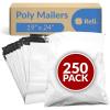 Reli. Poly Mailers 19×24 | 250 Pcs Bulk | Large Poly Mailers/Shipping Bags | Plastic Mailing Bags/Poly Bags for Shipping | Non-Padded Polymailers, Self Sealing Mailers, Bulk (White)