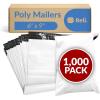 Reli. Poly Mailers 6×9 | 1000 Pcs Bulk | Small Mailing Envelopes/Shipping Bags | White Packaging Bags for Shipping | Non-Padded Poly Mailers | Self Sealing for Small Items, Bulk (White)(6×9)