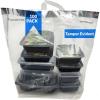 Reli. Tamper Evident To Go Bags (100 Pcs)(Large 21″L x9″W x16.25″H) Clear Plastic Bags w/Handles, Reusable To Go Bag/Carry Out for Take Out, Delivery, Restaurant | Adhesive Seal, Tamper Proof