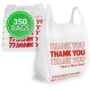 image:imageReli Thank You Plastic Bags 350 Count 115 x 65 x 21 White  Grocery Shopping Bag Restaurants Convenience Store
