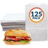 Reli. White Lunch Bags (125 Pack) | 6 lb White Paper Lunch Bags, Luncheon Sacks for Snacks and Gifts | Medium Size, Kraft Paper | Multipurpose for Lunch, Snacks, Gifts, Arts & Crafts, DIY