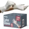 Reli. X-Large Latex Gloves, Disposable, Powder-Free, White, 220 Count