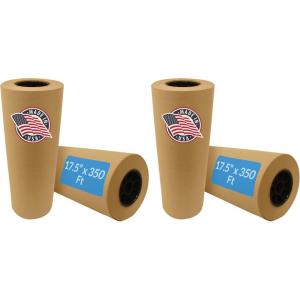 Reli. Kraft Paper Roll | 17.5″ x 350 Feet – Jumbo Roll | Made in USA | Brown Craft & Wrapping Paper | Plain Kraft Packing for Shipping, Moving, Arts/Crafts, Table Cover | Bulk(1 Count (Pack of 2))