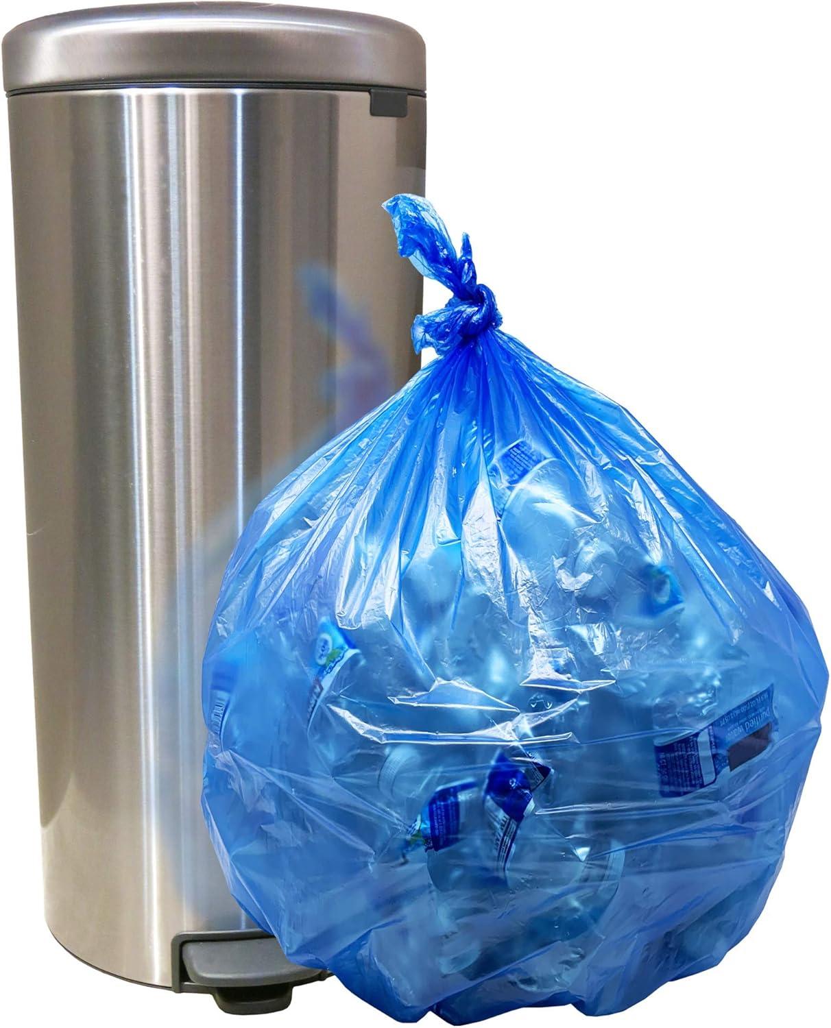 image:imageReli SuperValue 1625 Gallon Recycling Bags 120 Count Blue Trash Bags