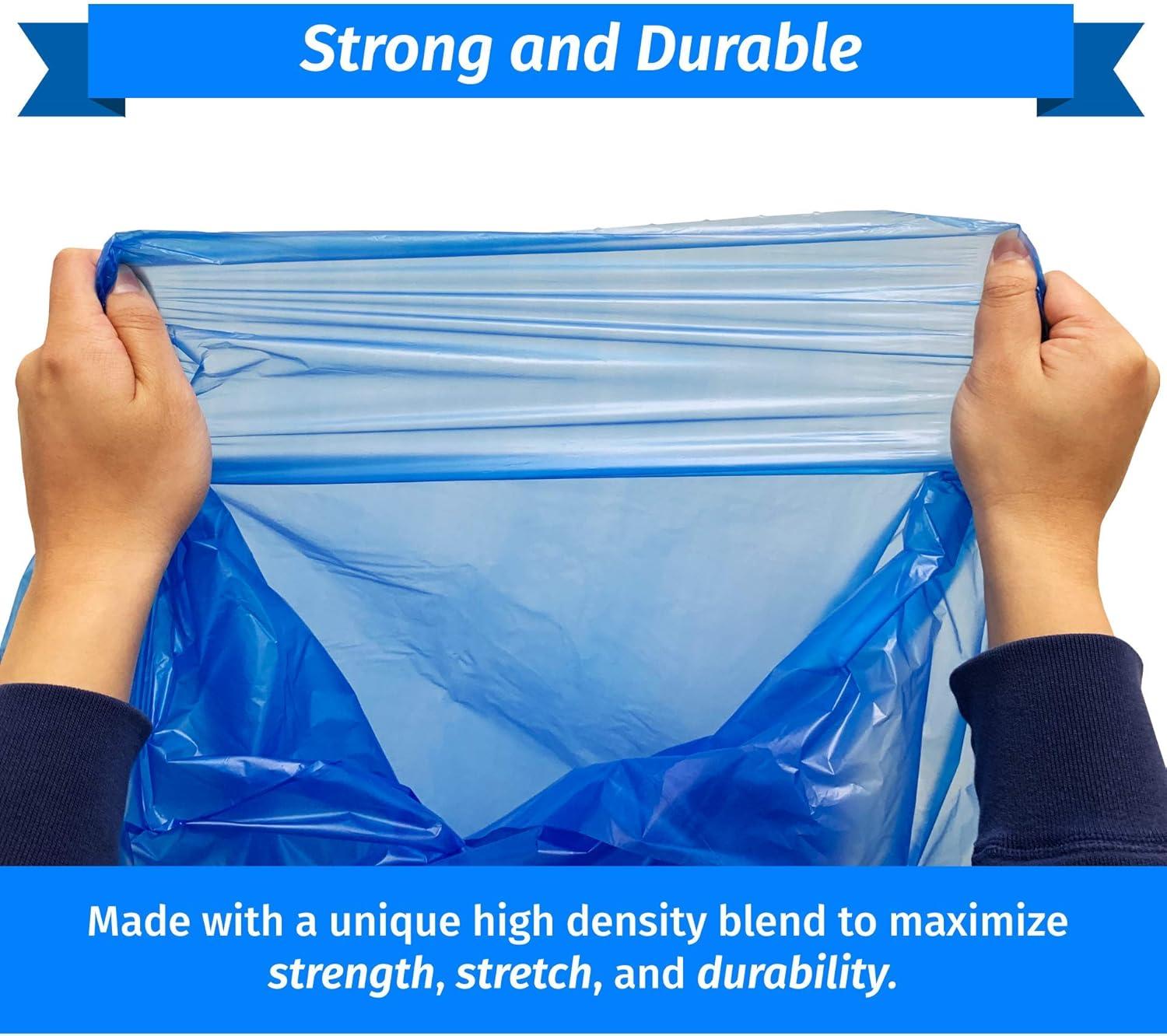 image:imageReli SuperValue 1625 Gallon Recycling Bags 120 Count Blue Trash Bags