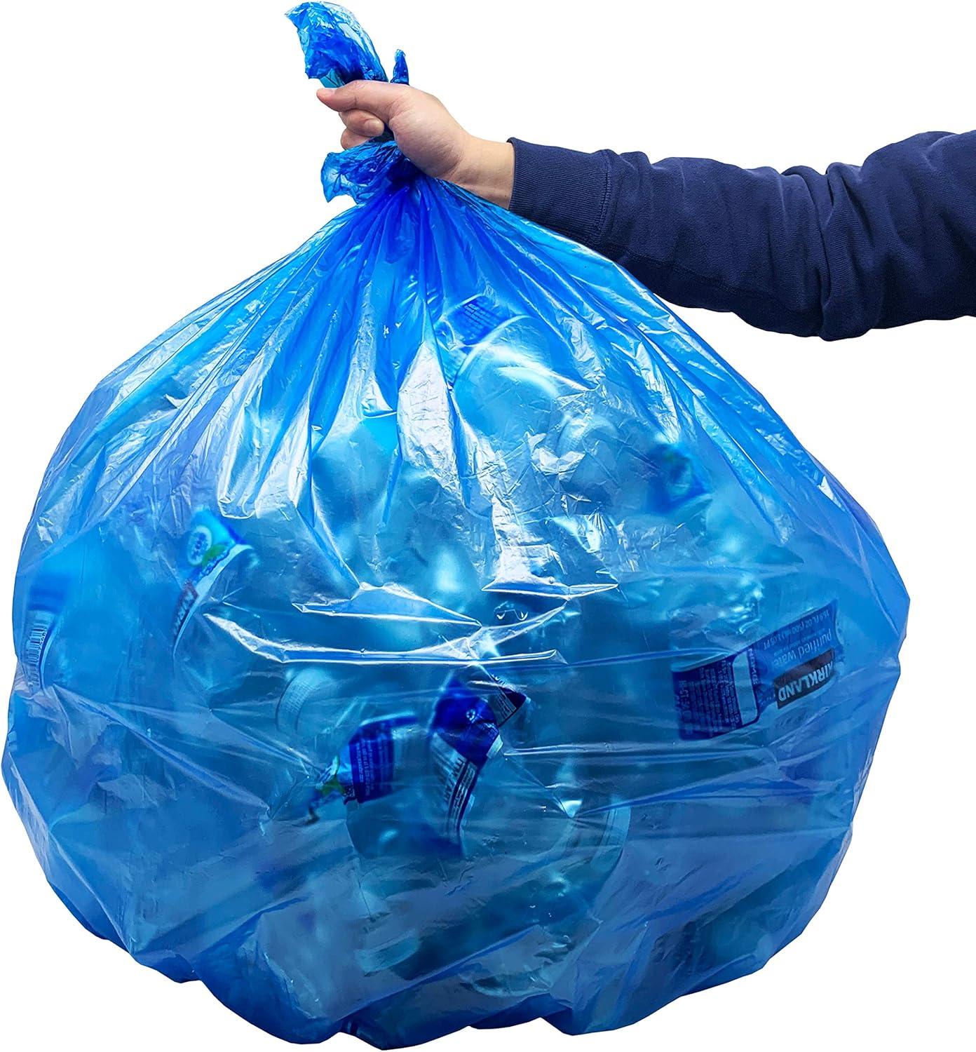 image:imageReli SuperValue 4045 Gallon Recycling Bags 100 Count Blue Trash Bags