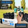 Reli. 30-33 Gallon Trash Bags Heavy Duty | 250 Count Bulk | Black Large Trash Bags 30+, 32 Gallon | Made in USA(250 Count (Pack of 1))