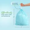Reli. 4 Gallon Trash Bags Drawstring (200 Count Bulk) | Fresh Scented Small Trash Bags for Bathroom Can | 2 Gal – 3 Gallon – 4 Gal Small Trashcan Liners (Blue)