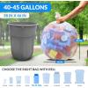 Reli. 40 to 45 Gallon Trash Bags Heavy Duty | 125 Trash Bags with Ties | Super Sizeable, Clear, Serious Garbage Cleanup
