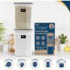 Reli. 8.5L Airtight Food Storage Containers with Lids (2 Sets) Kitchen Organizers and Storage Containers, Pantry Organizers | BPA Free Plastic XXL Set w/ 2 Measuring Cups, 6 Labels, Pen