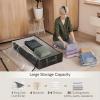 Reli. 90L Under Bed Storage Containers (4 Pack) | Closet Organizer with Clear Window | Underbed Storage Bins for Towels, Sweaters, Linens | Large Organizer for Closet (Black)