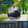 Reli. 95 Trash Bags Heavy Duty | 30 Trash Bags | Super Sizeable for Serious Garbage Cleanup (Black)
