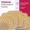 Reli. Air Fryer Parchment Paper Liners (400 Pcs) Brown | 8.5 Inch Square Disposable Liner Sheets | Parchment Paper for Air Fryer, Steaming, Baking | Perforated, Food Grade