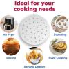 Reli. Air Fryer Parchment Paper Liners (400 Pcs) White | 9 Inch Round Disposable Liner Sheets | Parchment Paper for Air Fryer, Steaming | Perforated 9″ Food Grade