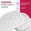 Reli. Air Fryer Parchment Paper Liners (400 Pcs) White | 9 Inch Round Disposable Liner Sheets | Parchment Paper for Air Fryer, Steaming | Perforated 9″ Food Grade