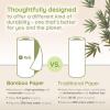 Reli. Bamboo Paper Towels (4 Pack, Jumbo) | Paper Towels Rolls 2 Ply | 125 Sheets/Roll, Full Size Sheets | Unbleached, Organic Rolls for Kitchen, Bathroom | 100% Bamboo
