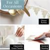 Reli. Bathroom Napkins Guest Disposable (110 Pack) Gold Design Linen-Feel Guest Towels 12″ x 15.75″ | Cloth-Like Restroom Napkins | Paper Hand Towels for Bathroom, Kitchen, Dinner | Absorbent