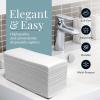 Reli. Bathroom Napkins Guest Disposable (180 Pack) Linen-Feel Guest Towels 12″ x 15.75″ | Cloth-Like Restroom Napkins | Paper Hand Towels for Bathroom, Kitchen, Dinner | White, Soft Absorbent(180)