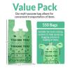 Reli. Biodegradable Thank You Bags | 550 Count – Bulk | Biodegradable Shopping Bags, Grocery, Restaurant | OxoBiodegradable Plastic | 11.5″ x 6.5″ x 22″ (Green)