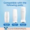 Reli. Diaper Pail Refill Bags, Compatible with Genie Complete, Expressions (10 Pack) Pail Refills Unscented | Odor Blocking, Strong, Easy Replacement | Holds up to 2,800 Newborn Diapers