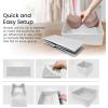 Reli. Drawer Organizer Clothes (14 Pack) | Organization for Dresser, Closet, Nursery, Baby Clothes | Foldable Fabric Dresser Dividers for Bra, Underwear, Socks (White)