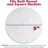Reli. Parchment Paper Rounds, 9 Inch (400 Count), White | Round Parchment Paper Sheets for Baking, Air Fryer | Non-Stick, 9″ Liner Sheets | Food Grade Cooking, Baking for Cakes, Steaming