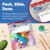 Reli. Slider Quart Storage Bags (550 Count) 8×7 inch, Quart Slider Bags, Food Storage | 1Qt Size, Write on Label | Bulk Clear w/Red Closure for Snacks, Lunch, Meal Prep