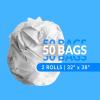 Reli. SuperValue 33 Gallon Trash Bags | 50 Count | Made in USA | Heavy Duty | Clear Multi-Use Garbage Bags