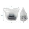 Reli. To Go Bags/Take Out Bags (500 Count Bulk) (Small 16″ L x 8″ W + 10.75″ H) Reusable Plastic Bags with Handles | Die Cut Handle – Plastic | Use for Shopping, Business, Carry Out, Restaurant