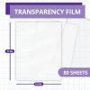 Reli. Transparency Sheets (80 Count, Laserjet Compatible) | 8.5×11″ Transparent Paper, Transparency Film for Laserjet Color Printer | Overhead Projector OHP Film | Clear Paper for Crafts/Teaching