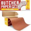 Made in USA | Bulk Value 17.25 in x 350 ft (4200 in) Reli. Pink Butcher Paper w/Dispenser Box | Serrated Cutting Blade | Food Grade Kraft Butcher Paper for Smoking Meat | Unwaxed, Meat Wrapping