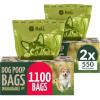 Reli. Biodegradable Dog Poop Bags (1100 Pack, 2 Large Rolls) | 9″x13″ Large Poop Bags for Dogs | Unscented, Leak Proof Oxobiodegradable Pet Waste Clean Up | Green Eco-Friendly | Dispenser Box