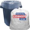 Reli. SuperValue 33 Gallon Trash Bags | 125 Count | Made in USA | Heavy Duty | Clear Multi-Use Garbage Bags