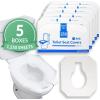 Reli. Toilet Seat Covers (1250 Pcs, 5 Packs of 250) | Disposable Toilet Seat Cover – Flushable – 14×16″ (Half-Fold) | Paper Liners for Restroom, Bathroom, Travel, Camping, Kids Potty Training