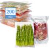 Reli. Vacuum Sealer Bags 8×12 in. | 200 Pack | Pre-Cut Embossed Vacuum Bag for Food | BPA Free | Food Sealer for Sous Vide, Freezer Storage, Meal Prep | Quart Size, Clear