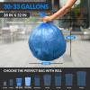 Reli. 33 Gallon Recycling Bags | Heavy Duty | 14,400 Total | 120 Bags/Case, 120 Cases/Pallet | Made in USA | Blue