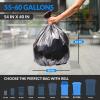 Reli. 55-60 Gallon Trash Bags | Heavy Duty | 9,000 Total | 150 Bags/Case, 60 Cases/Pallet | Made in USA | Black