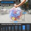 Reli. 65 Gallon Trash Bags | Heavy Duty | 6,480 Total | 60 Bags/Case, 108 Cases/Pallet | Made in USA | Clear