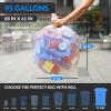 Reli. 95 Gallon Trash Bags | Heavy Duty | 3,400 Total | 68 Bags/Case, 50 Cases/Pallet | Made in USA | Clear