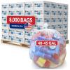 Reli. 40 to 45 Gallon Trash Bags | Heavy Duty | 8,000 Total | 50 Bags/Case, 160 Cases/Pallet | Made in USA | Clear