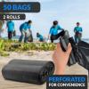 Reli. 50 Gallon Trash Bags (50 Count) | Black | Twist Ties Included | Extra Tough, Leak-Proof, Heavy Duty Garbage Bags | Ideal for Large Clean Ups